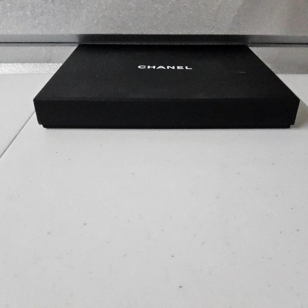 Chanel Black Gift Box Empty Designer Storage 10x8x1.25 Luxury‎ Packaging